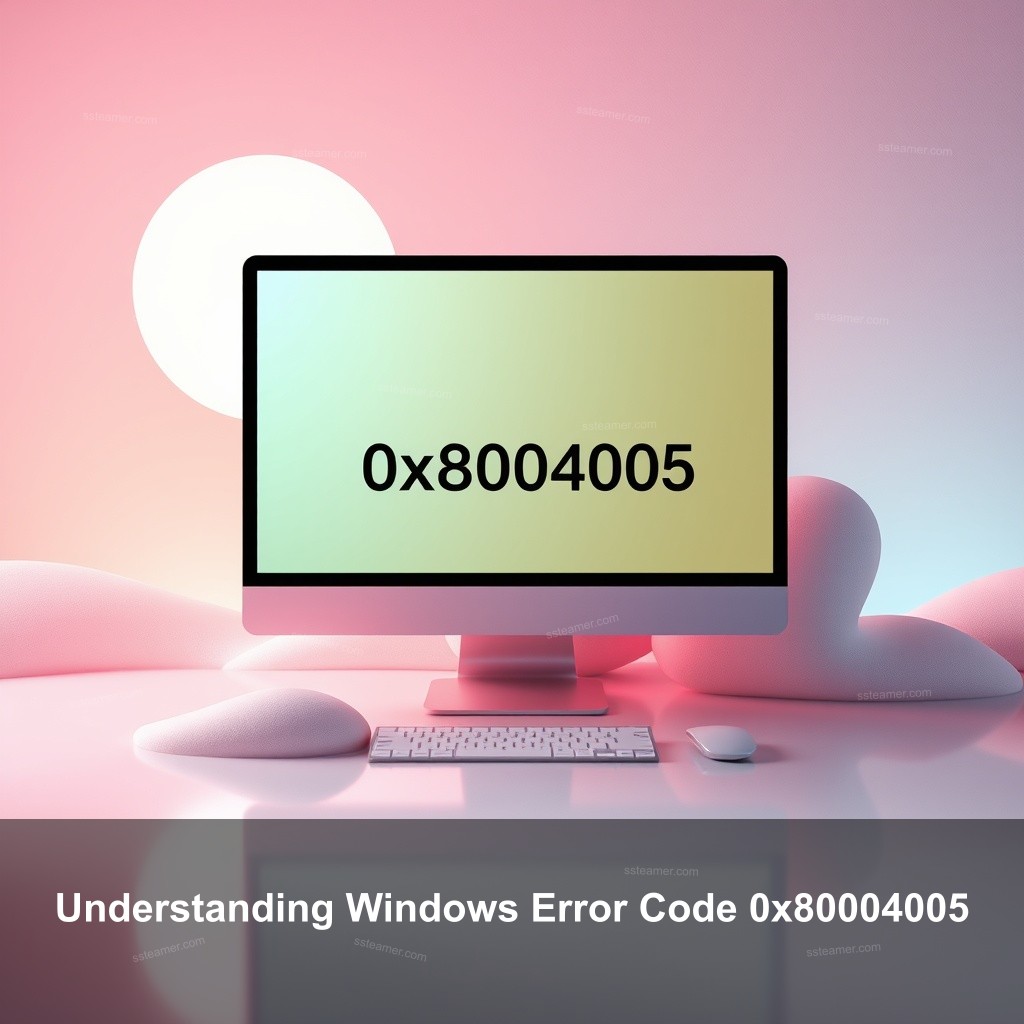 Understanding Windows Error Code 0x80004005